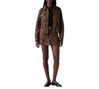 Chaqueta denim ORIGINAL TRUCKER Mujer Talla S. Color Marron