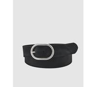 Levi's Cinturón de mujer en piel de color negro liso. Negro 80
