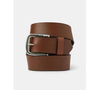 Levi's Cinturón de piel al corte hebilla logo lateral. Marrón XS (85)