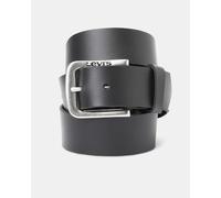 Levi's Cinturón de piel al corte hebilla logo lateral. Negro 85