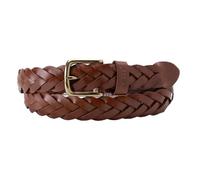 Levi's Cinturón de Piel Leather Braid Belt, Brown, 90, coñac, 90 cm para Hombre