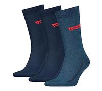 Levi's CLSSC Sock, Azul (Denim), 39-42 (Pack de 3) Unisex Adulto
