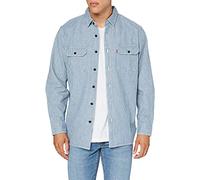 Levi's Classic Worker Standard Camisa Hombre Hickory Stripe Rinse (Azul) XS -