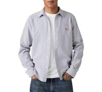 Levi'S CLS Battery Hm Shirt - Camisa estándar con Cuello Abotonado (1 Unidad), Killian Stripe V2 Navy Blazer, L