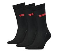 Levi's CLSSC Sock, Negro (Black), 39-42 (Pack de 3) Unisex Adulto