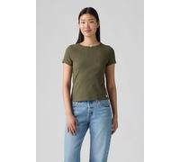 Levi's Dry Goods Pointelle Tee Olive Night Talla: L | Camisetas de Seda Outlet | Mujer | Negro