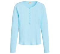 Levi's Dry Goods Vacationer LS Camisa Henley, Mist del Niágara, XS Mujeres
