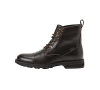 Levi's Botas de hombre de piel tipo militar con cierre de cordones. Marrón 45