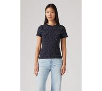 Levi's Essential Housemark Tee Blue Talla: L | Camisetas de Seda Outlet | Mujer | Azul