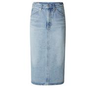 Levi's HR Back Slit Skirt Falda, RIVETING Clean HEM, 29W Mujeres