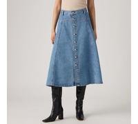 LEVI'S Falda evasé de denim. Color Stone