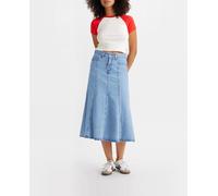 Levi's Falda vaquera midi con vuelo. Azul claro 38/28