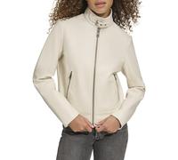 Levi's Faux Leather Motocross Racer Jacket (Standard and Plus) Chaquetas de Cuero, Oyster Latch Collar, XXL Mujeres