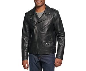 Levi's Faux Leather Motorcycle Jacket Chaqueta de Piel sintética, Negro, XL para Hombre