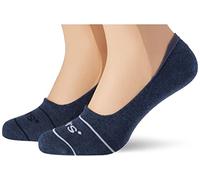 Lote de 2 pares de calcetines cortos Hombre Talla 35/38. Color Azul