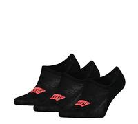 Levi's Footie, Negro (Black), 39-42 (Pack de 3) Unisex Adulto