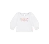 Levi's Girls Batwing Ls Puff Detail Top Bright White Talla: 6M | Camisetas Outlet | kids | Blanco