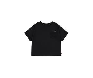 Levi's Girls Roll Cuff Meet And Greet Tee Black Talla: 10Y | Camisetas Outlet | kids | Negro