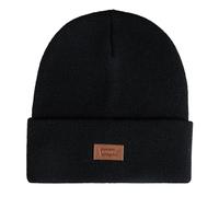 Levi'S Gorro de Piel cómodo con Logotipo y puños para Todas Las Estaciones, Negro/Bronceado, Talla única
