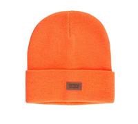 Levi'S Gorro Unisex clásico de Punto cálido con Forro Polar para Hombre y Mujer, Neon Orange Solid, Talla única