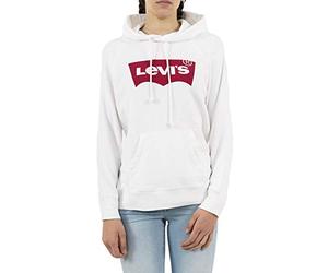 Levi's Graphic Sport Hoodie Housemark Hoodie W, Sudadera con capucha, Mujer, Blanco (White), S