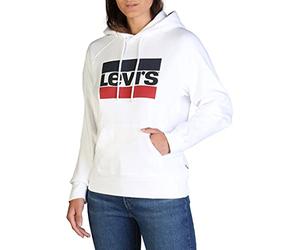 Levi's Graphic Sport Sweatshirt, Sweatshirt para Mujer, Sportswear Hoodiee Marshmallow, 32