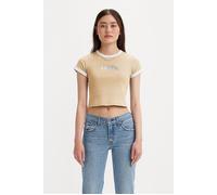 Levi's Graphic T-shirt Beige Talla: L | Camisetas de Seda Outlet | Mujer | Marrón