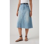 Levi's Mujer High Rise A-Line Decon, Falda, Azul (Secret Secret), 24W