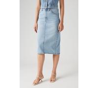 Levi's HR Back Slit Skirt Riveting Clean Hem, Riveting Clean Hem, 28 W
