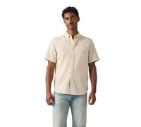 Levi's Hombre Camisa de Manga Corta, Relaxed Fit, Blanco Sucio (Oatmeal), L