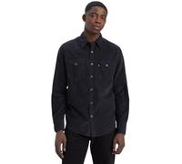Levi's Hombre Camisa Western Barstow con Cuello francés, Regular Fit, Negro (Jet Black), S