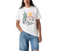 Levi's - Hombre - Camiseta clásica Estampada Heritage Americana Desert Scene White + - White L