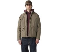 Levi's Hombre Cazadora Briggs Short Puffer con cremallera, Relaxed Fit, Marrón (Bungee Cord), M