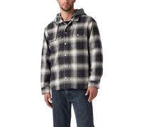 Levi's Hombre Cazadora Francisco Sherpa Flannel con cremallera, Standard Fit, Gris (Warwick Plaid Dark P), XL
