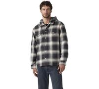 Levi's Hombre Cazadora Francisco Sherpa Flannel con cremallera, Standard Fit, Gris (Warwick Plaid Dark P), L