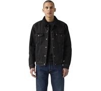 Levi's Hombre Cazadora vaquera Type III Sherpa Trucker forrada, Regular Fit, Negro (Built To Last Sherpa Trk), XXL