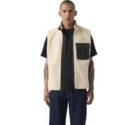 Levi's Hombre Chaleco Joonie Sherpa con cremallera, Standard Fit, Blanco Sucio (Oatmeal), L