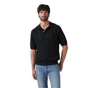 Levi's Hombre Polo de Punto Pointelle Grid Mineral Black Black XL