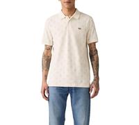 Levi's Hombre Polo Housemark LS Script Geo Egret Pique Neutral XL