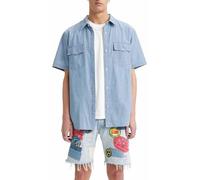 Levi's Hombre SS Relaxed Fit Western, Camisa, New Hyde Chambray, XXL