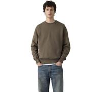 Levi's Hombre Sudadera de Cuello Redondo Authentic Garment Dye H225 Maitake Brown Brown L