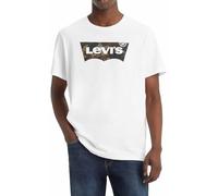 LEVI'S ® Camiseta 'Housemark Graphic T-Shirt' marrón oscuro / caqui / verde oscuro / blanco XL marrón oscuro / caqui / verde oscuro / blanco