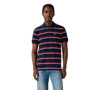 Levi's Housemark - Polo para Hombre con Logotipo de Chesthit, Alden Stripe Navy Bl, S