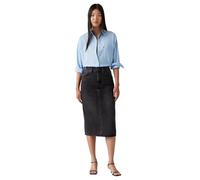 Levi's HR Back Slit Skirt Falda, Wandering Spirit Cle, 34W Mujeres