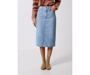 Levi's HR BACK SLIT SKIRT LIGHT INDIGO - WORN I 24 Azul