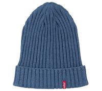 Levi's Indigo Ribbed Beanie, Gorro de Punto Hombre, Azul (Dark Blue), Talla Única