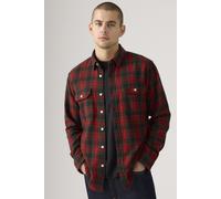 Levi's Jackson Worker Calvin Plaid Rhythmic Red Talla: M | Camisas Casuales Outlet | Hombre | Rojo