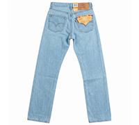 Levi's Jeans Recto Straight Leg 501 Celeste Five-Pocket Hombre W28 L32