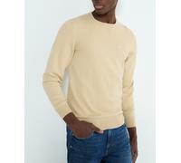 Levi's Jersey ligero de hombre de manga larga con cuello redondo liso. Kaki L