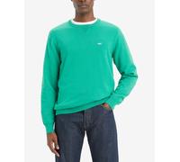 Levi's Jersey ligero de hombre de manga larga con cuello redondo liso. Verde S